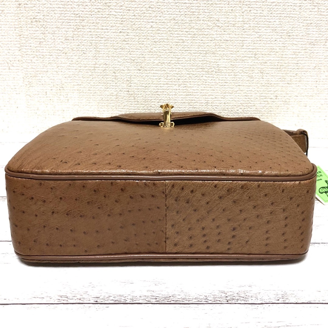 三越(ミツコシ)の新品 定価15万 2way オーストリッチ ハンドバッグ ショルダーバッグ レディースのバッグ(ハンドバッグ)の商品写真