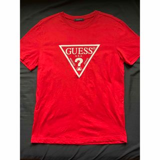 ゲス(GUESS)のguess 赤Tシャツ　美品　サイズM(Tシャツ/カットソー(半袖/袖なし))