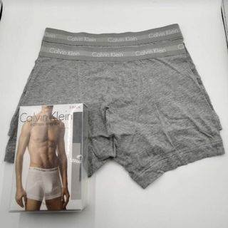 カルバンクライン(Calvin Klein)のカルバンクライン コットンストレッチ ボクサー Grey  Mサイズ 2枚セット(ボクサーパンツ)