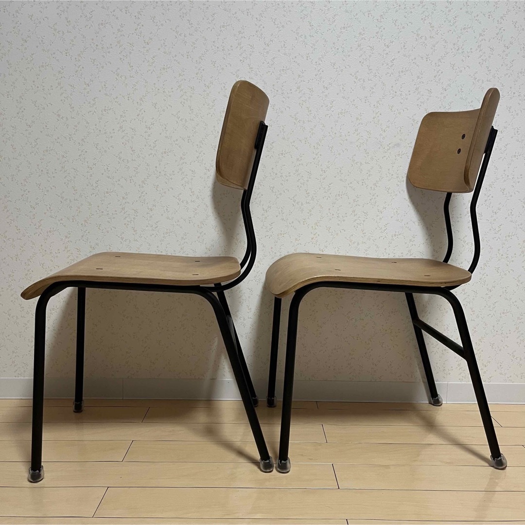 ニトリ(ニトリ)のニトリ アウロス アウロス3 ダイニングチェア 2脚セット 椅子 中古品 着払い インテリア/住まい/日用品の椅子/チェア(スツール)の商品写真