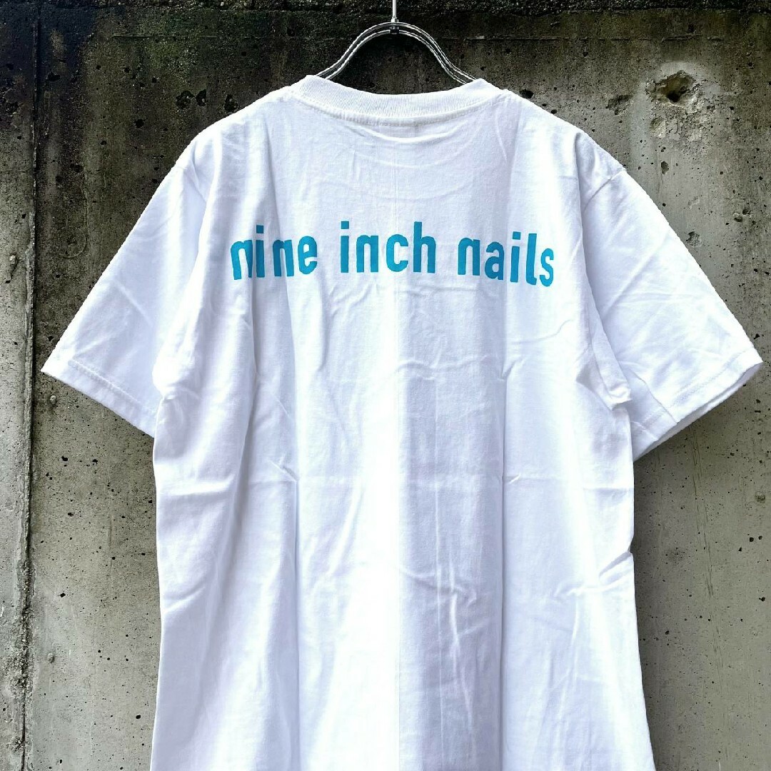 FEAR OF GOD(フィアオブゴッド)のL☆ティファニーカラーNIN boxロゴ Nine inch nails メンズのトップス(Tシャツ/カットソー(半袖/袖なし))の商品写真