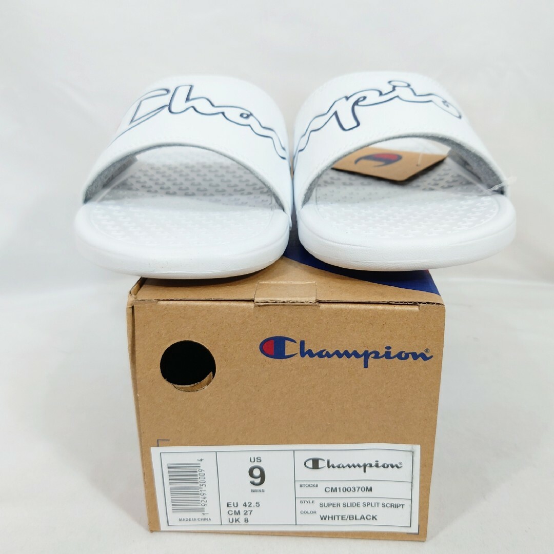 Champion(チャンピオン)の【27cm】Champion シャワーサンダル スクリプトロゴ ホワイト メンズの靴/シューズ(サンダル)の商品写真