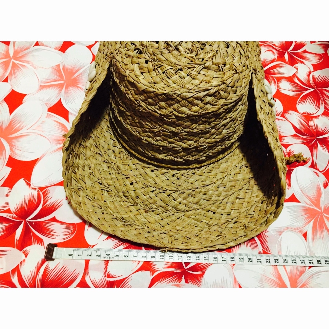 レディース 麦わら帽子 帽子 ハワイアン レディースの帽子(ハット)の商品写真