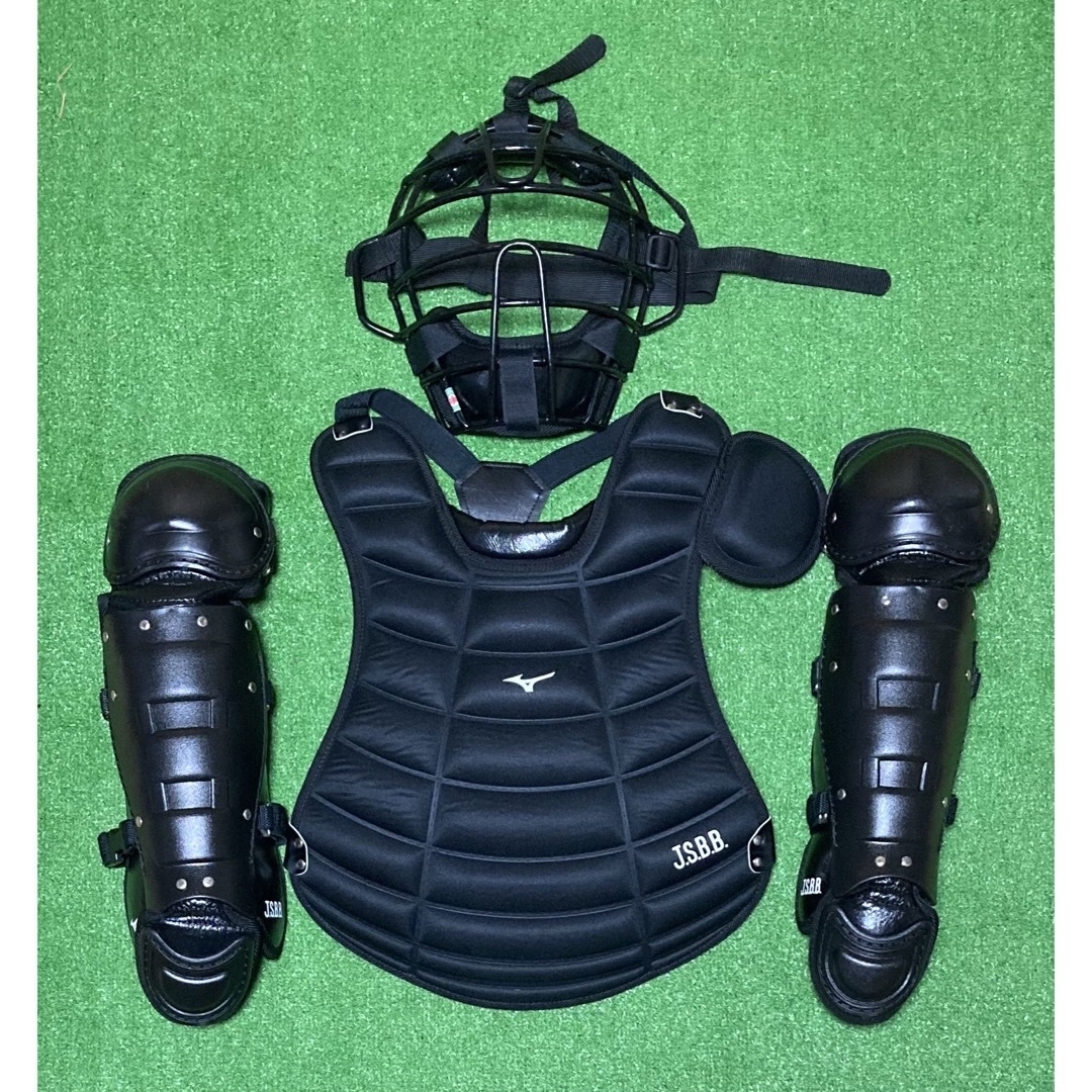 MIZUNO - 少年軟式 野球 キャッチャー 防具 プロテクター レガース