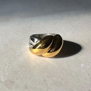 リムアーク(RIM.ARK)のContrast waffle volume ring No.1119(リング(指輪))