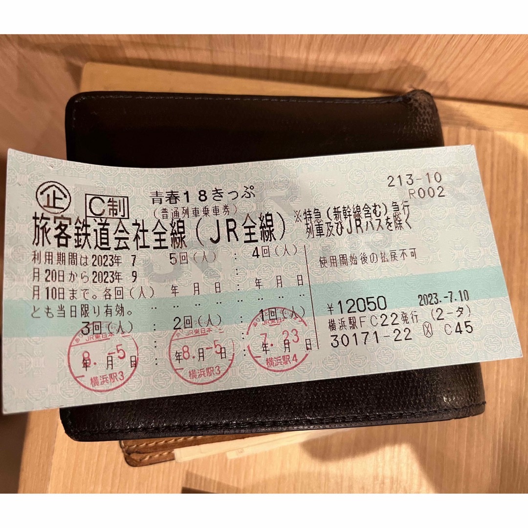 JR(ジェイアール)の青春18きっぷ　2回分　返却不用 チケットの乗車券/交通券(鉄道乗車券)の商品写真