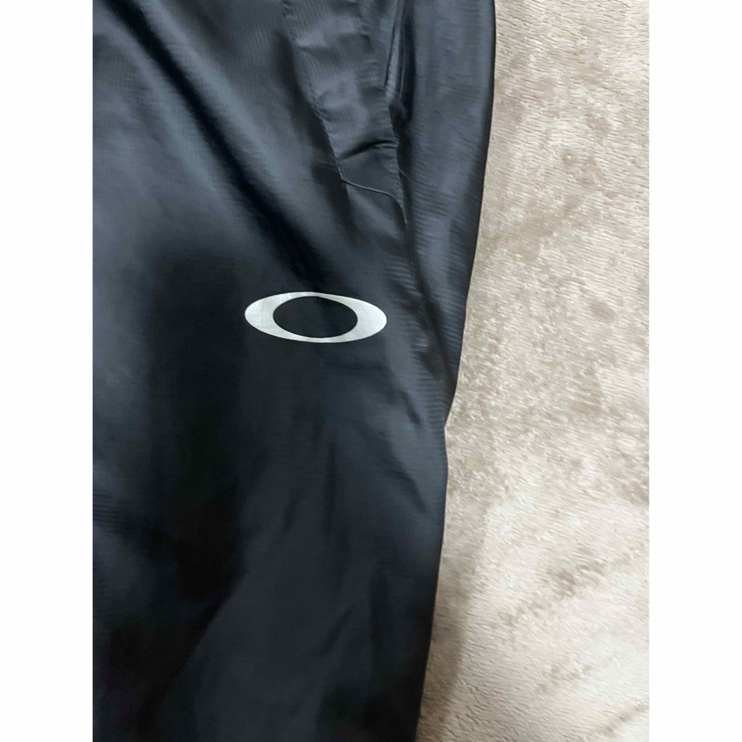 Y2K オークリー ロゴプリント 素材切替 ナイロンパンツ ブラック XL