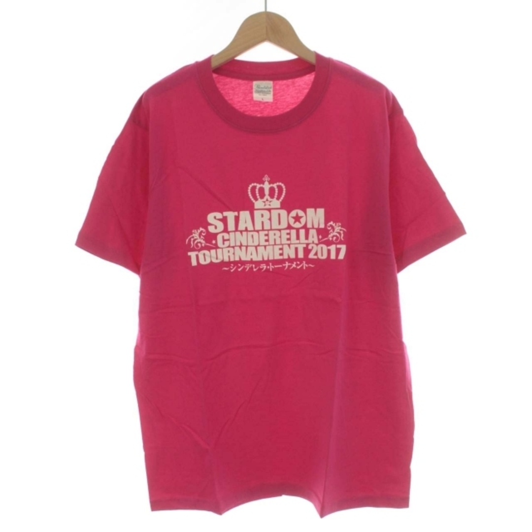 プリントスター シンデレラトーナメント Tシャツ ロゴ 半袖 L ピンク