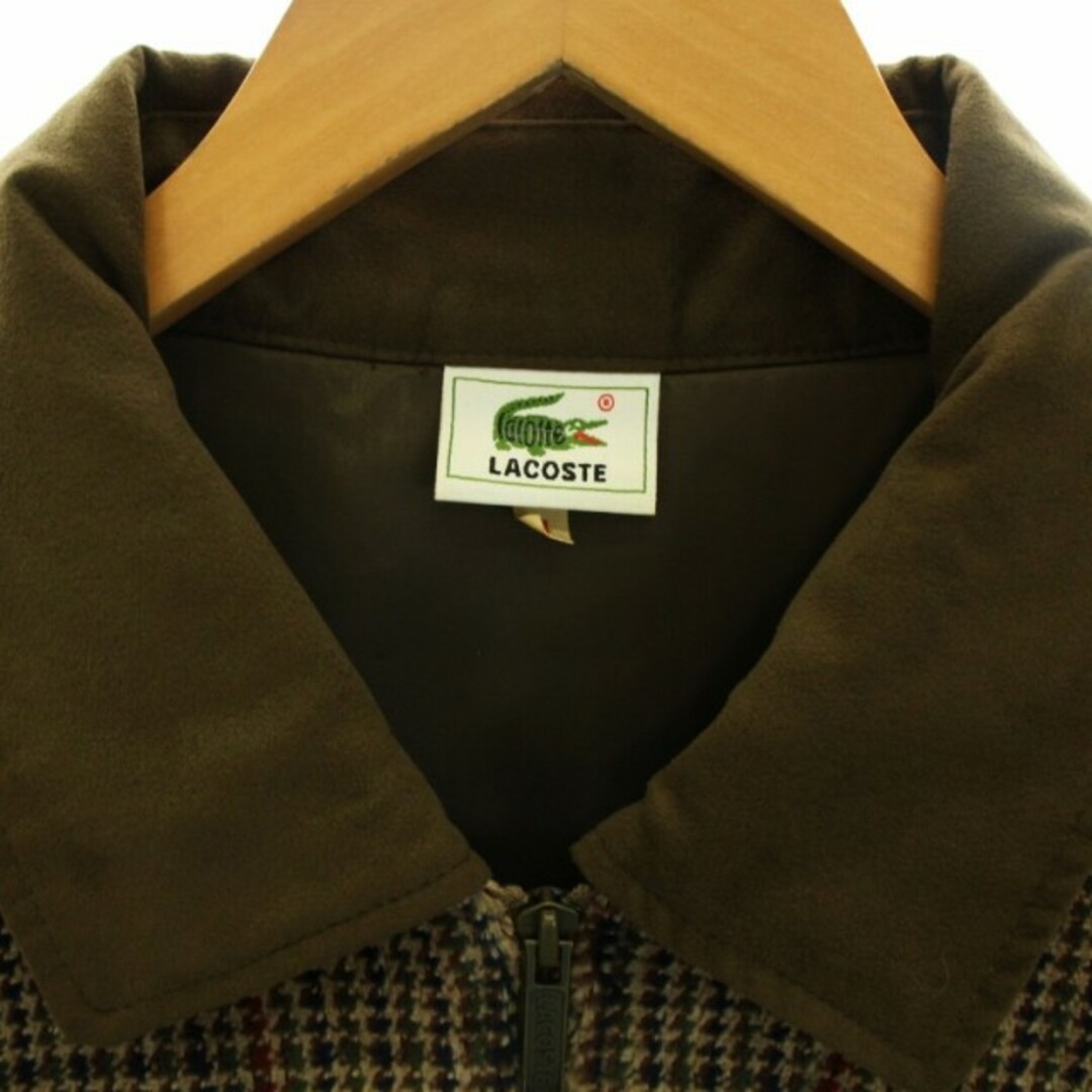 LACOSTE - LACOSTE POLARTEC ニットジャケット ブルゾン チェック