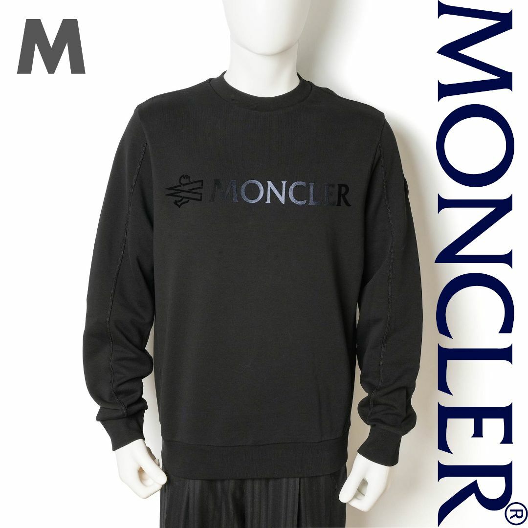 新品 MONCLER ロゴ スウェットシャツ M