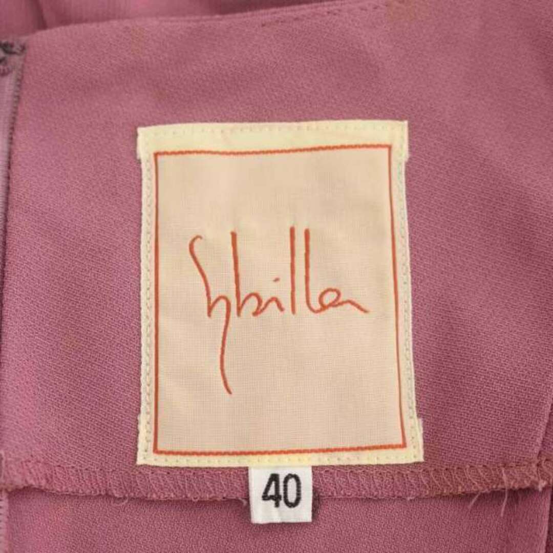 Sybilla(シビラ)のシビラ SYBILLA 半袖ワンピース ラップ調 ロング 40 くすみピンク レディースのワンピース(ロングワンピース/マキシワンピース)の商品写真