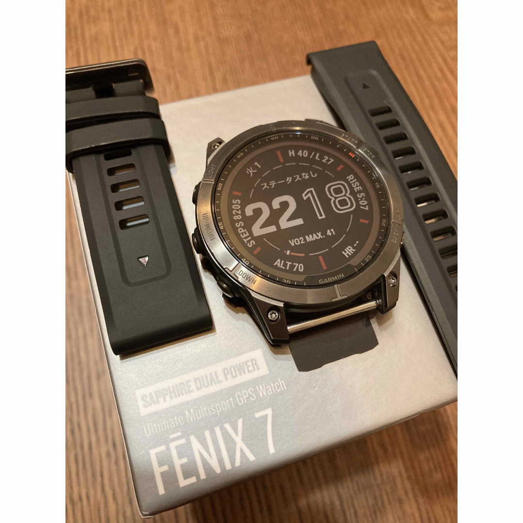 GARMIN  FENIX 7  Sapphire Dual Power Ti時計