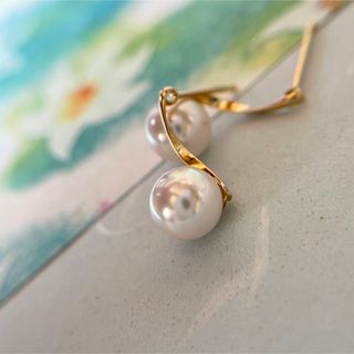 アコヤパールピアス6-6.5/K18/イエローゴールド/テリ抜群/日本製の通販