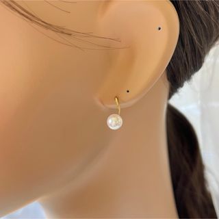 アコヤパールピアス6-6.5/K18/イエローゴールド/テリ抜群/日本製の通販