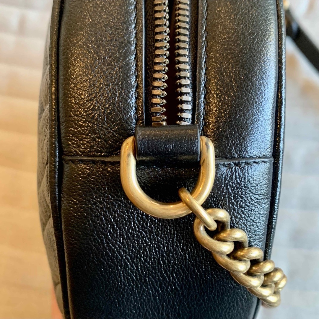 Gucci - GUCCI グッチ ラウンド ミニ ショルダーバッグ GGマーモントの
