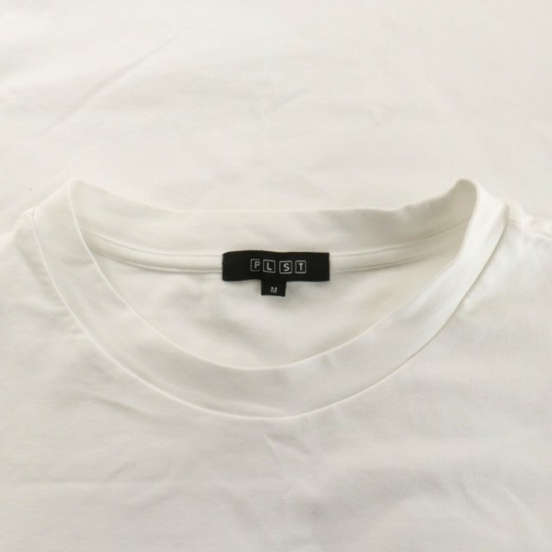 PLST(プラステ)のPLST コットンブレンドクォーターゲージTシャツ カットソー 半袖 M 白 メンズのトップス(Tシャツ/カットソー(半袖/袖なし))の商品写真