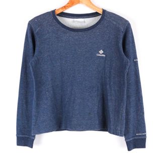 コロンビア(Columbia)のコロンビア スウェット Tシャツ 長袖 ロゴ 無地 トップス アウトドア PL3175 レディース Sサイズ ネイビー Columbia(トレーナー/スウェット)