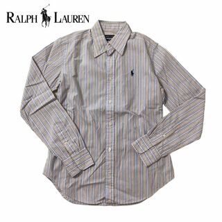 ラルフローレン(Ralph Lauren)のラルフローレン シャツ　長袖　ストライプ　レディース　水色　ピンク　黄色　4(シャツ/ブラウス(長袖/七分))