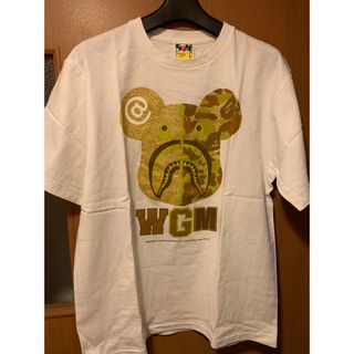 アベイシングエイプ(A BATHING APE)のbape medicom toy be@rbrick tee 白 L(Tシャツ/カットソー(半袖/袖なし))