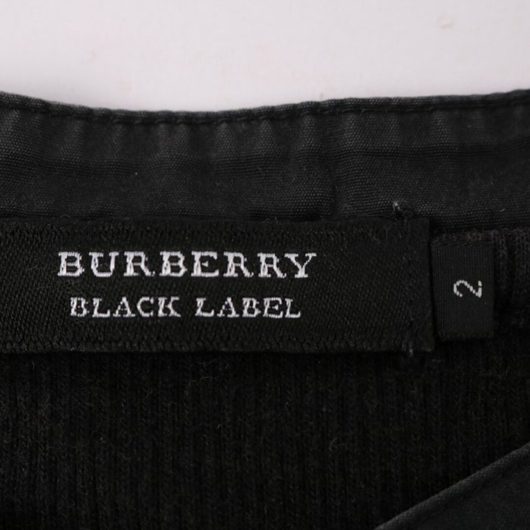 BURBERRY - バーバリー Tシャツ 長袖 リブ コットン100% ノバチェック