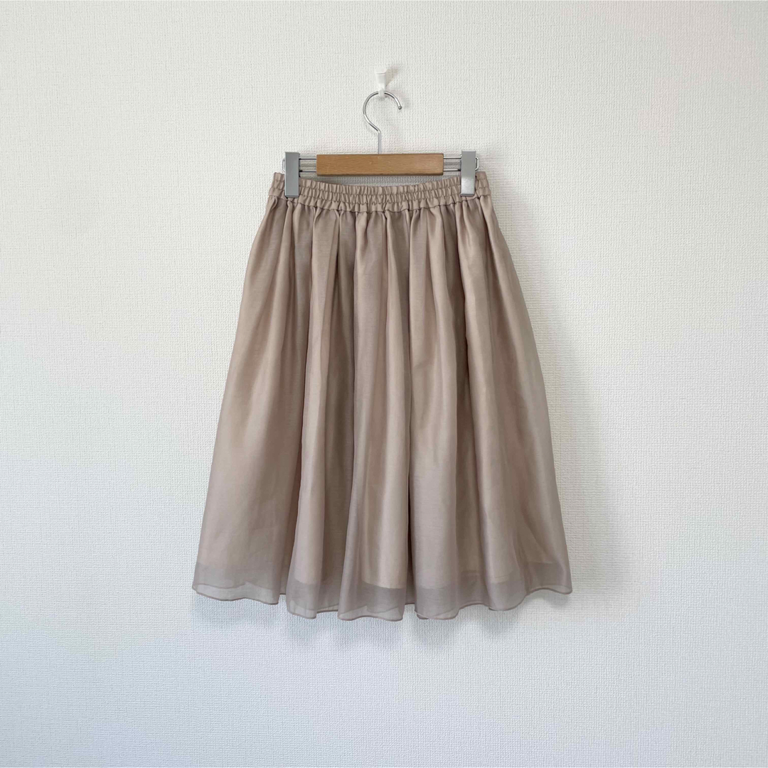 Techichi(テチチ)のTe chichi オーガンジーフレアスカート　ひざ丈スカート　ディスコート レディースのスカート(ひざ丈スカート)の商品写真