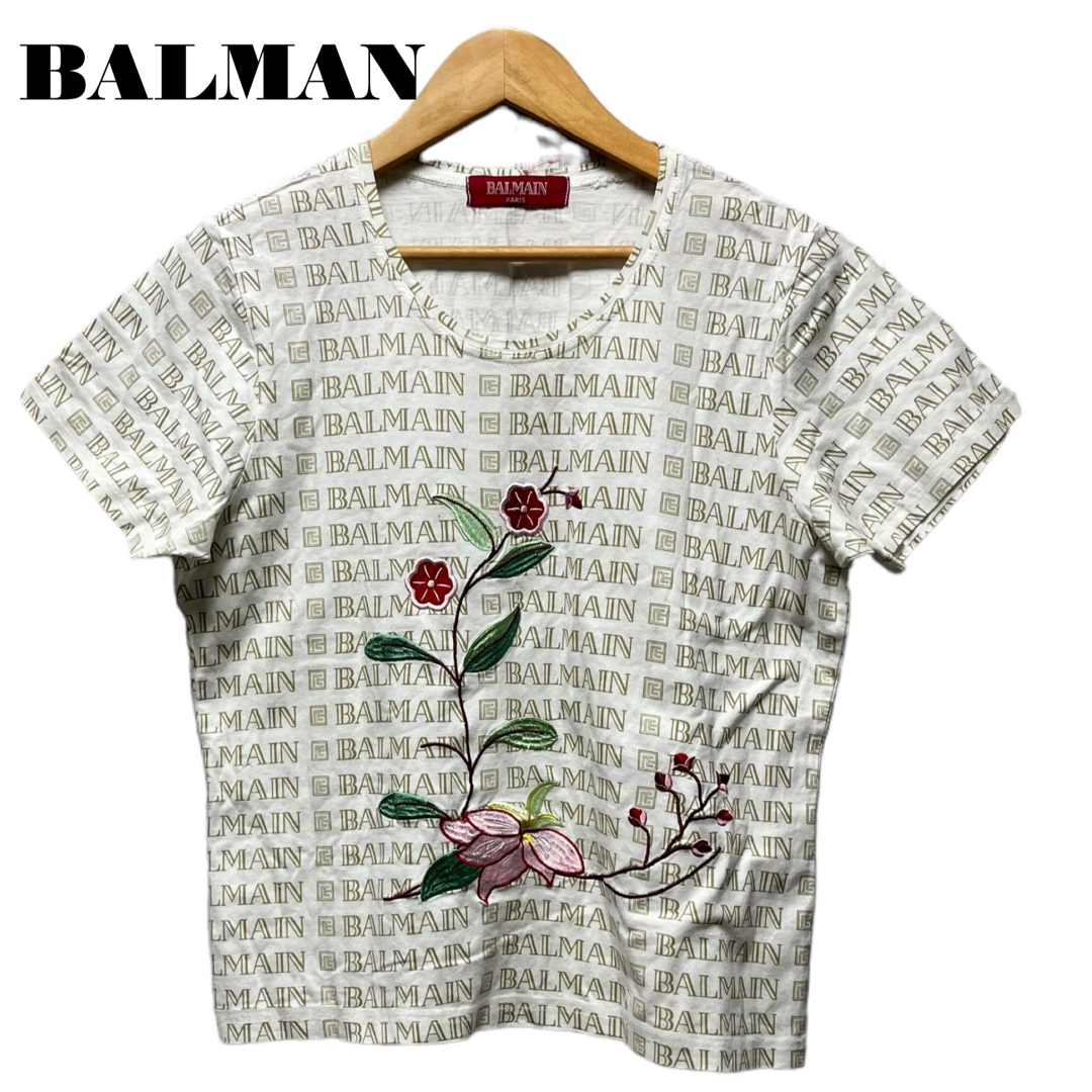 BALMAIN - 美品BALMAN 刺繍トップスＴシャツの通販 by kaede