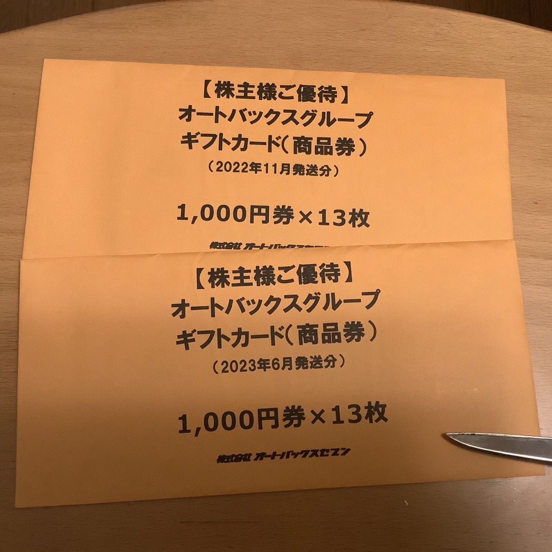 リングノート オートバックス 株主優待券 26000円相当 diadelsur.com