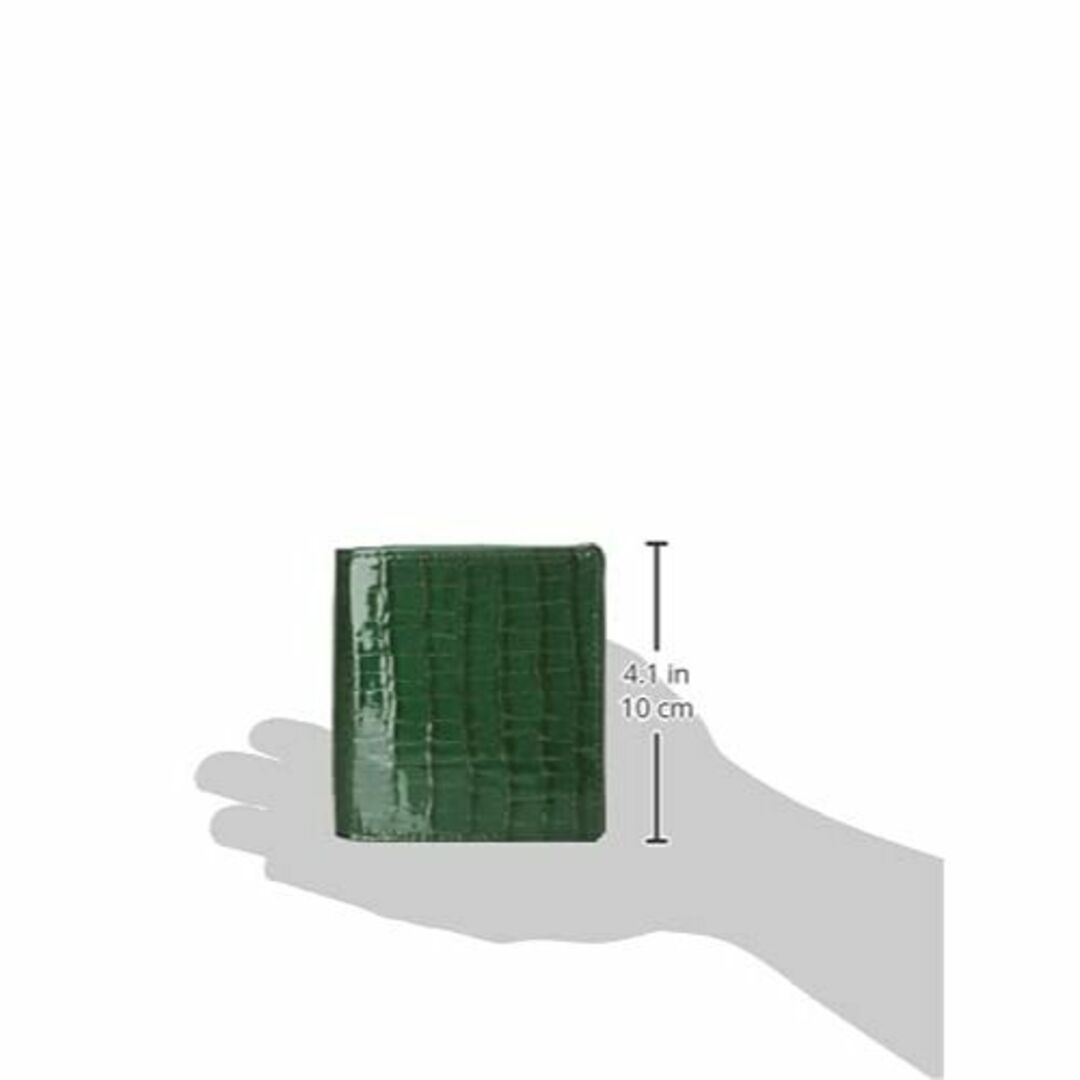 【色: グリーン】キタムラパース 二つ折り財布 シャロンBOX型小銭入付三ツ折札