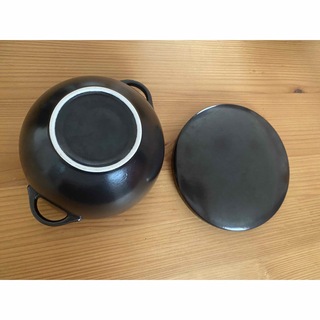 萬古焼 おひつ 陶器 1合 黒マット 丸型 日本製 13716
