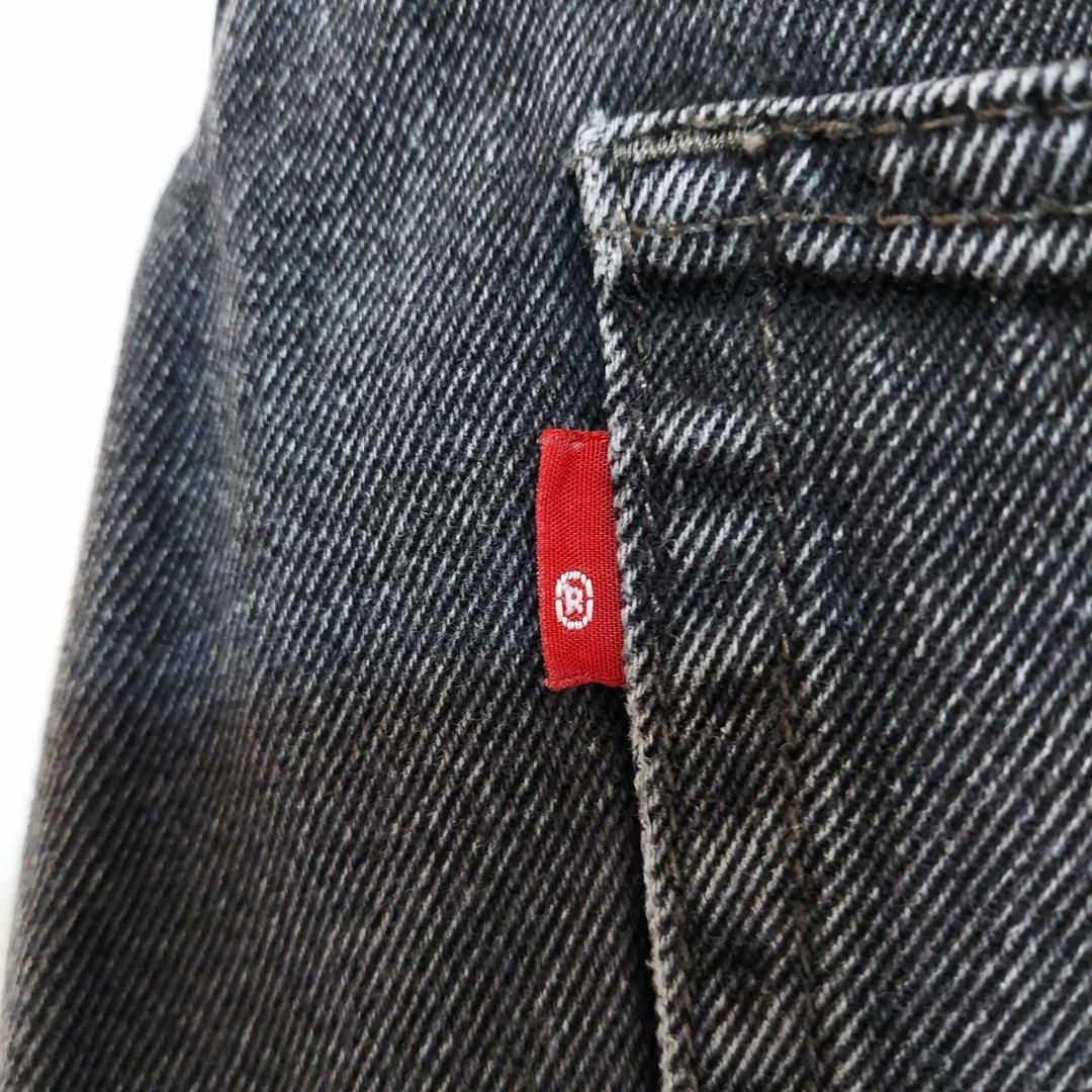 W38 Levi's リーバイス501 ブラックデニム パンツ ワイドバギー 黒