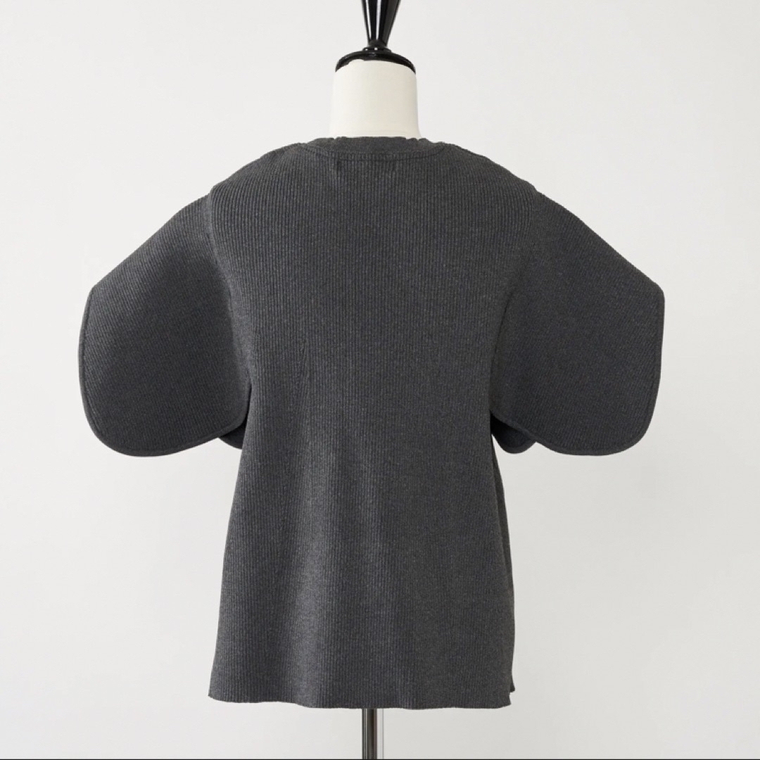 直売新品 heve ペタルニット チャコールグレー ヘイヴ レディース