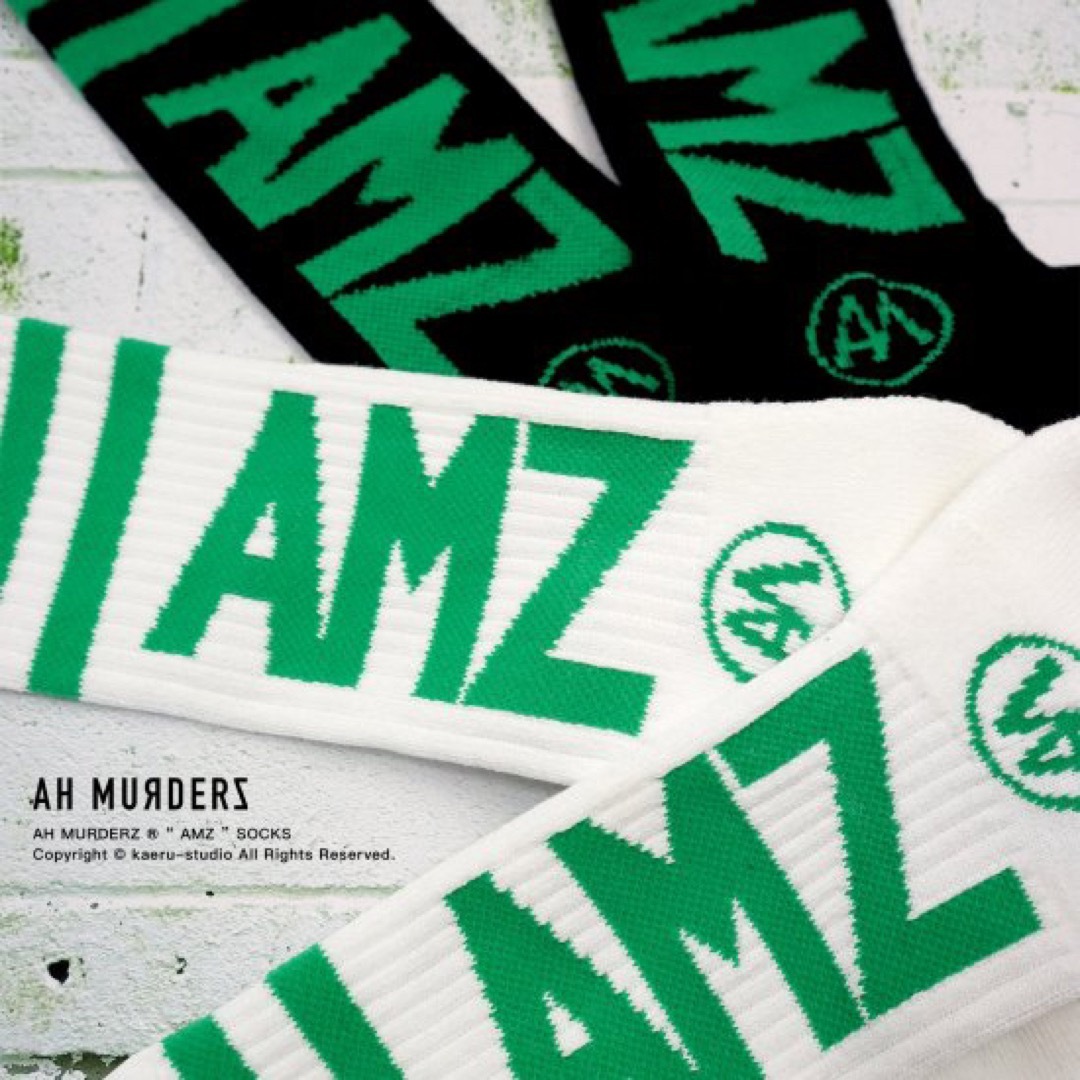 【新品】AH MURDERZ “ AMZ ” SOCKS - GREEN - メンズのレッグウェア(ソックス)の商品写真