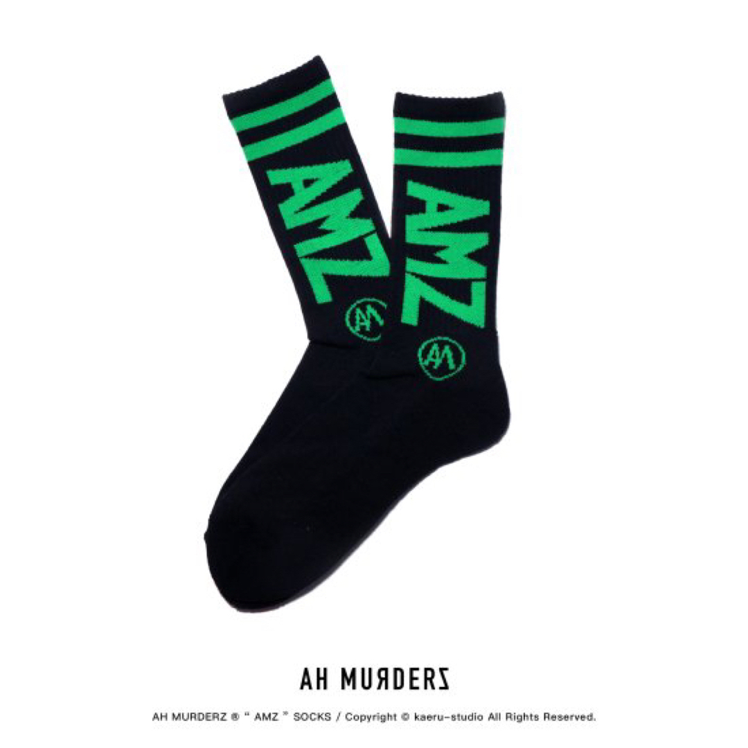 【新品】AH MURDERZ “ AMZ ” SOCKS - GREEN - メンズのレッグウェア(ソックス)の商品写真