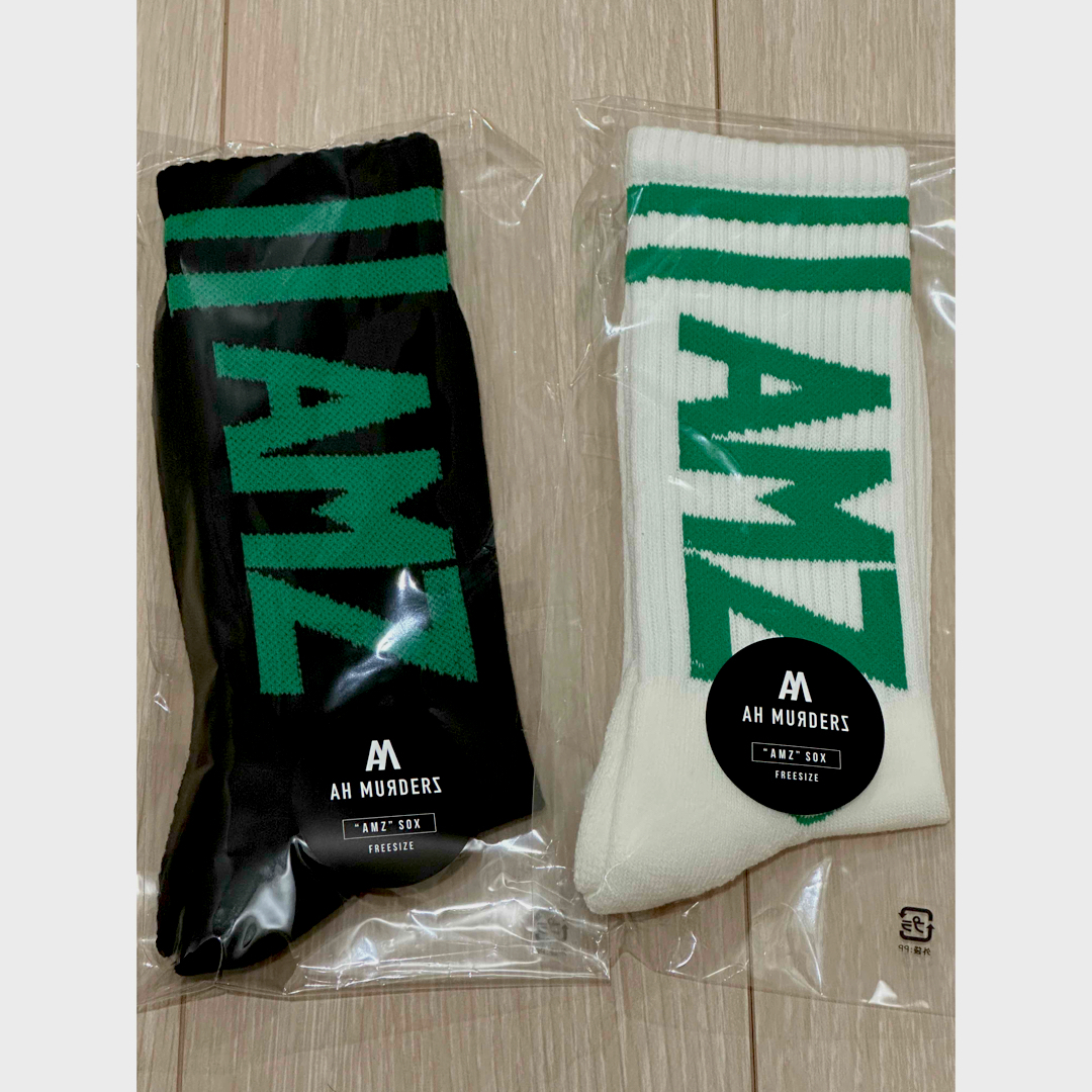 【新品】AH MURDERZ “ AMZ ” SOCKS - GREEN - メンズのレッグウェア(ソックス)の商品写真