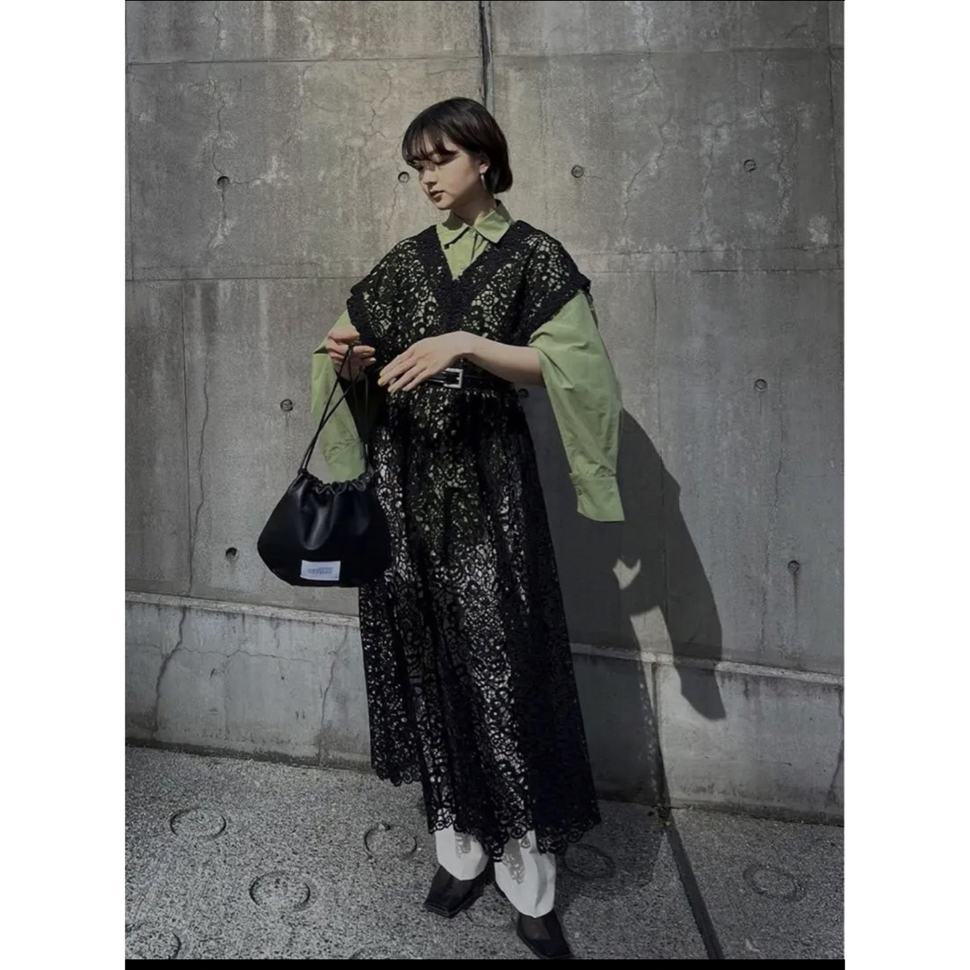 Ameri VINTAGE - MEDI 2WAY FLARE CHEMICAL LACE DRESSの通販 by s's