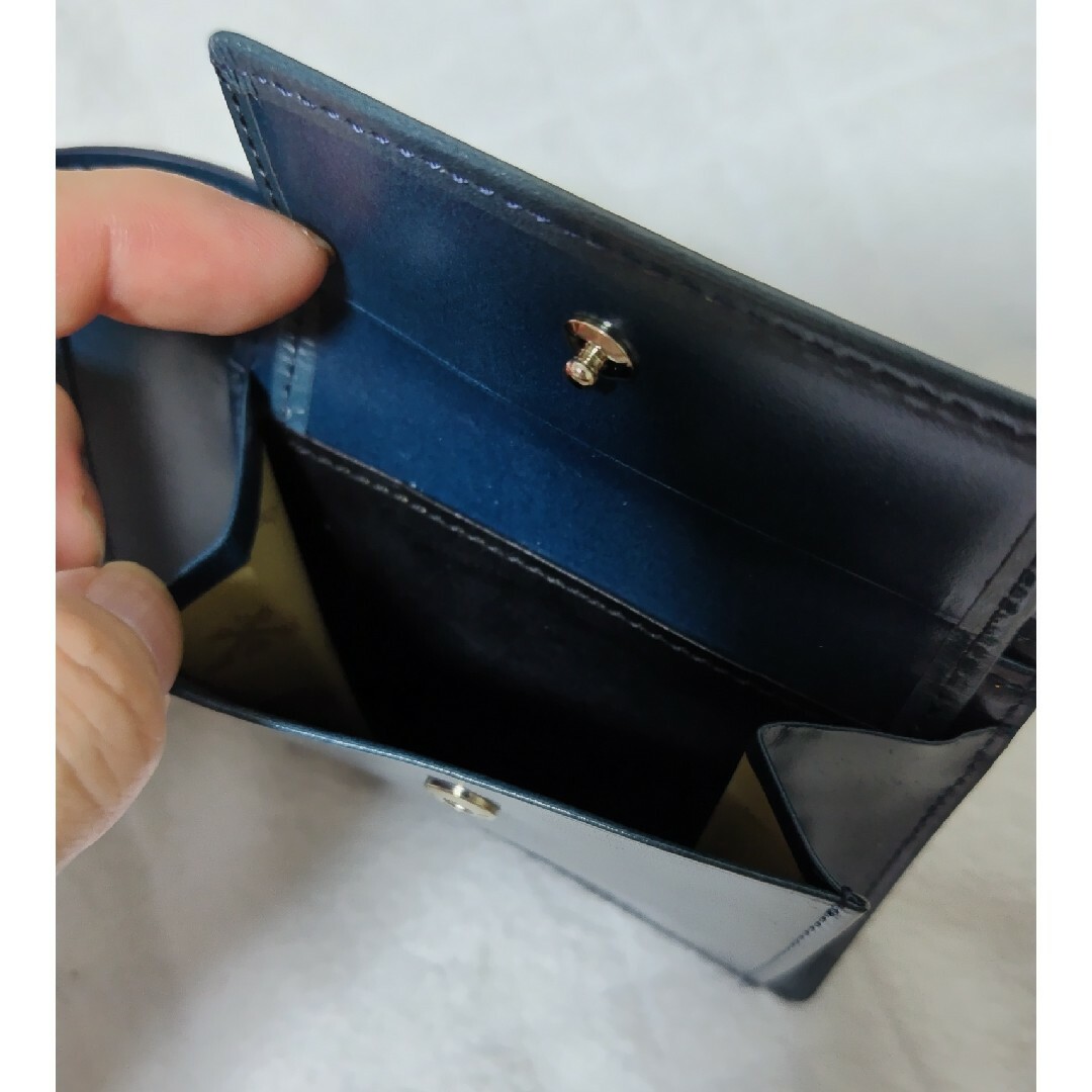 新品 ドゥベージュ メンズ 二つ折り財布 ネイビーの通販 by ouga's