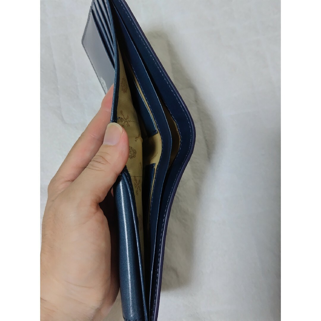 新品 ドゥベージュ メンズ 二つ折り財布 ネイビーの通販 by ouga's