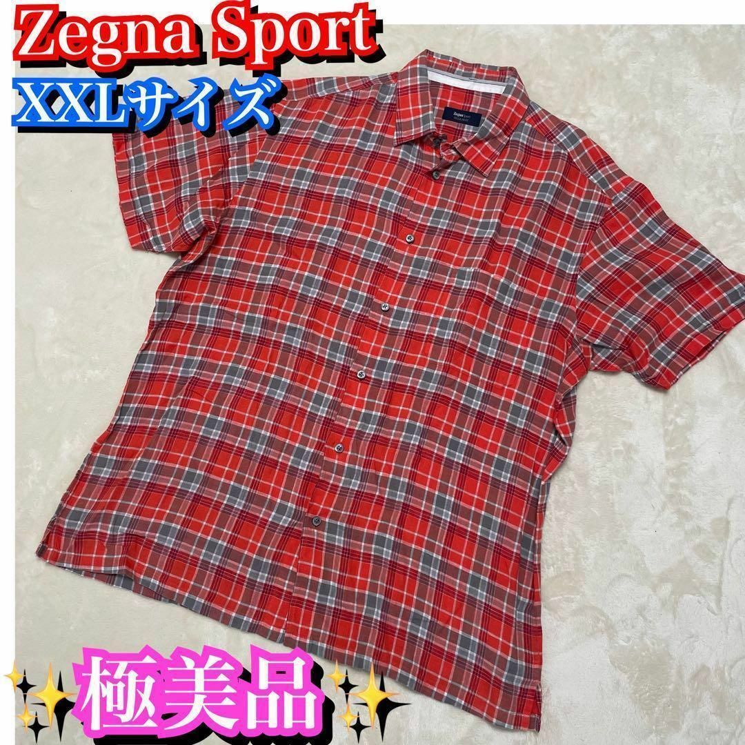 極美品 大きいサイズ XXL ゼニアスポーツ 半袖 チェックシャツ メンズの通販 by rexer's shop｜ラクマ