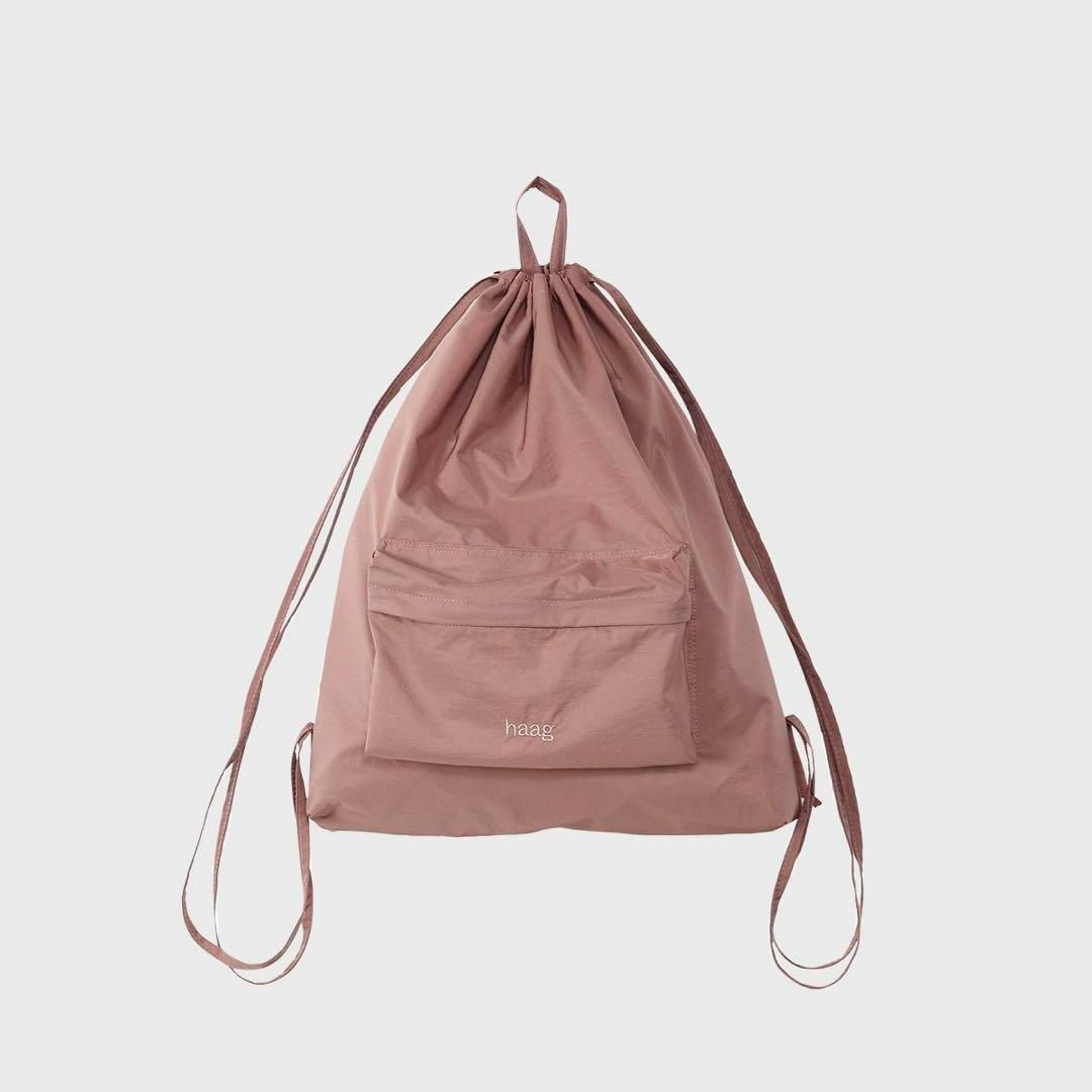 韓国 ヘイグhaag 8th) a string backpack pink | フリマアプリ ラクマ