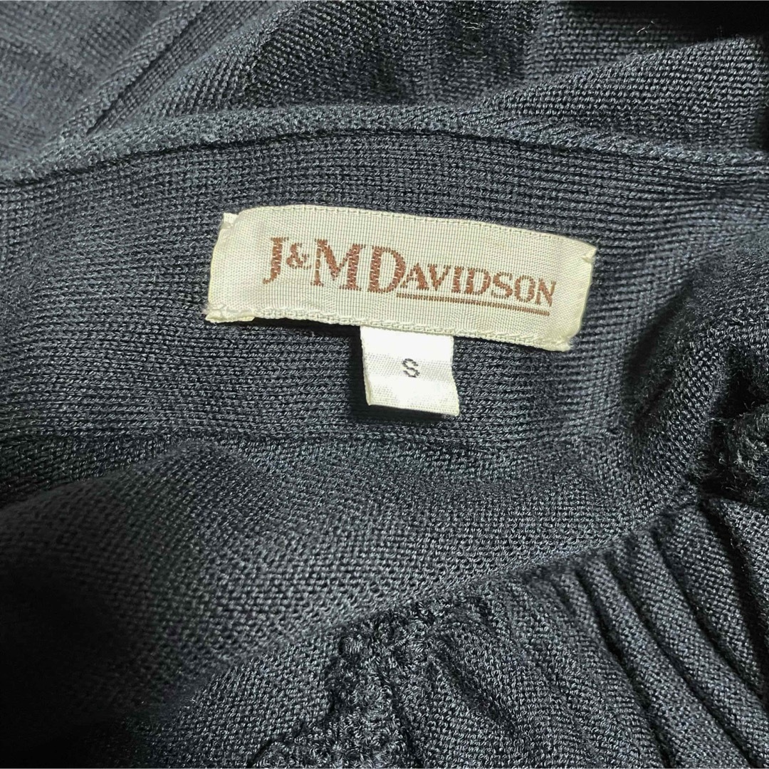 【極美品】J&M デヴィッドソン ノースリーブ ニット ワンピース ネイビー 9