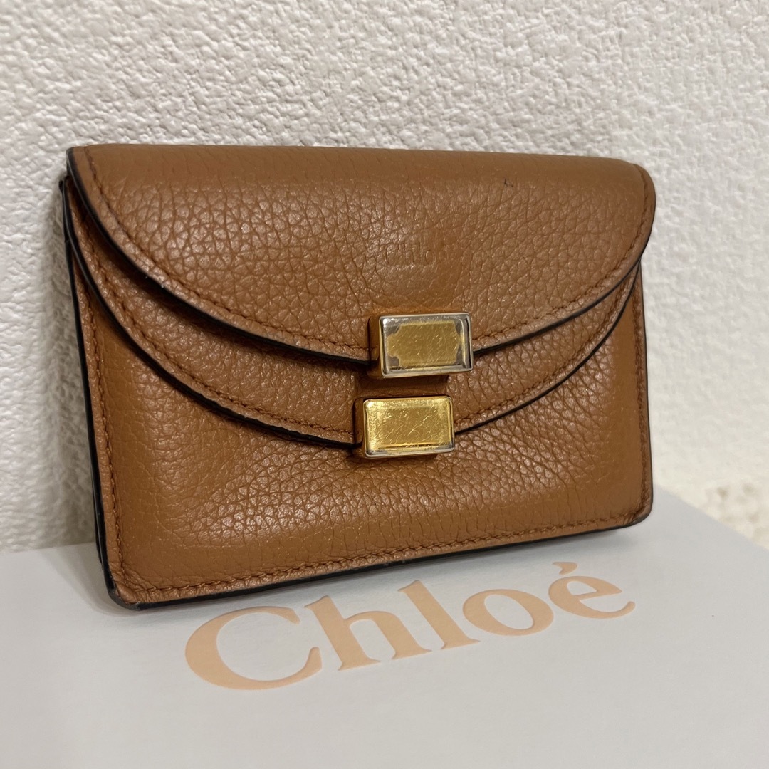 Chloe - Chloe カードケース 名刺入れ USED クロエ ブラウンの通販 by ...