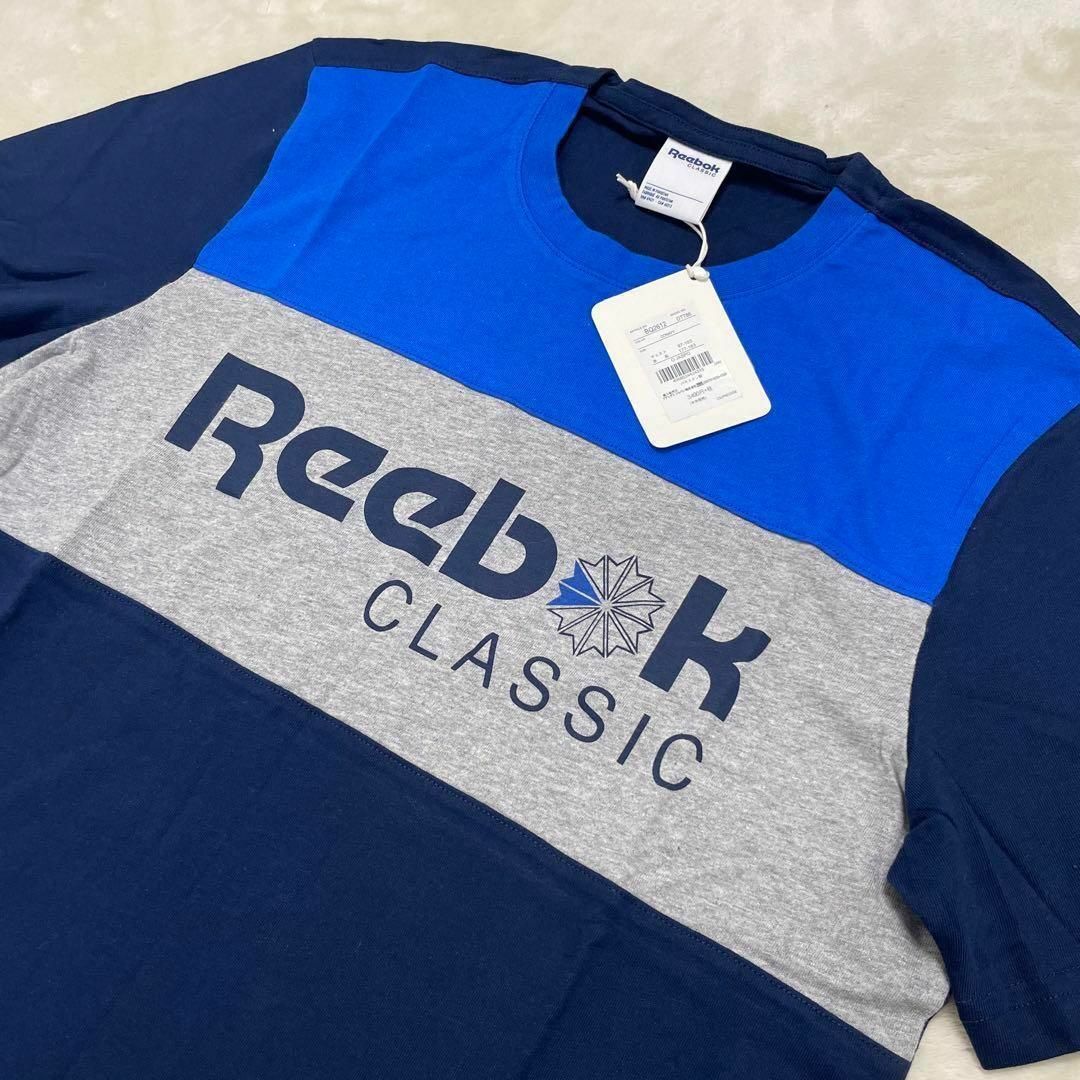 新品未使用タグ付✨廃盤商品✨Reebok Tシャツ　Oサイズ　青　ブルー 2