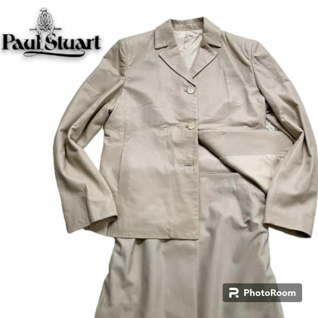 Paul Stuart ポールスチュアート セットアップスーツ ９ M レザー www ...