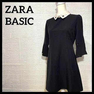 ザラ(ZARA)の古着　ZARA BASIC ザラ　ベーシック　ワンピース　ガーリー　花柄　清楚(ミニワンピース)