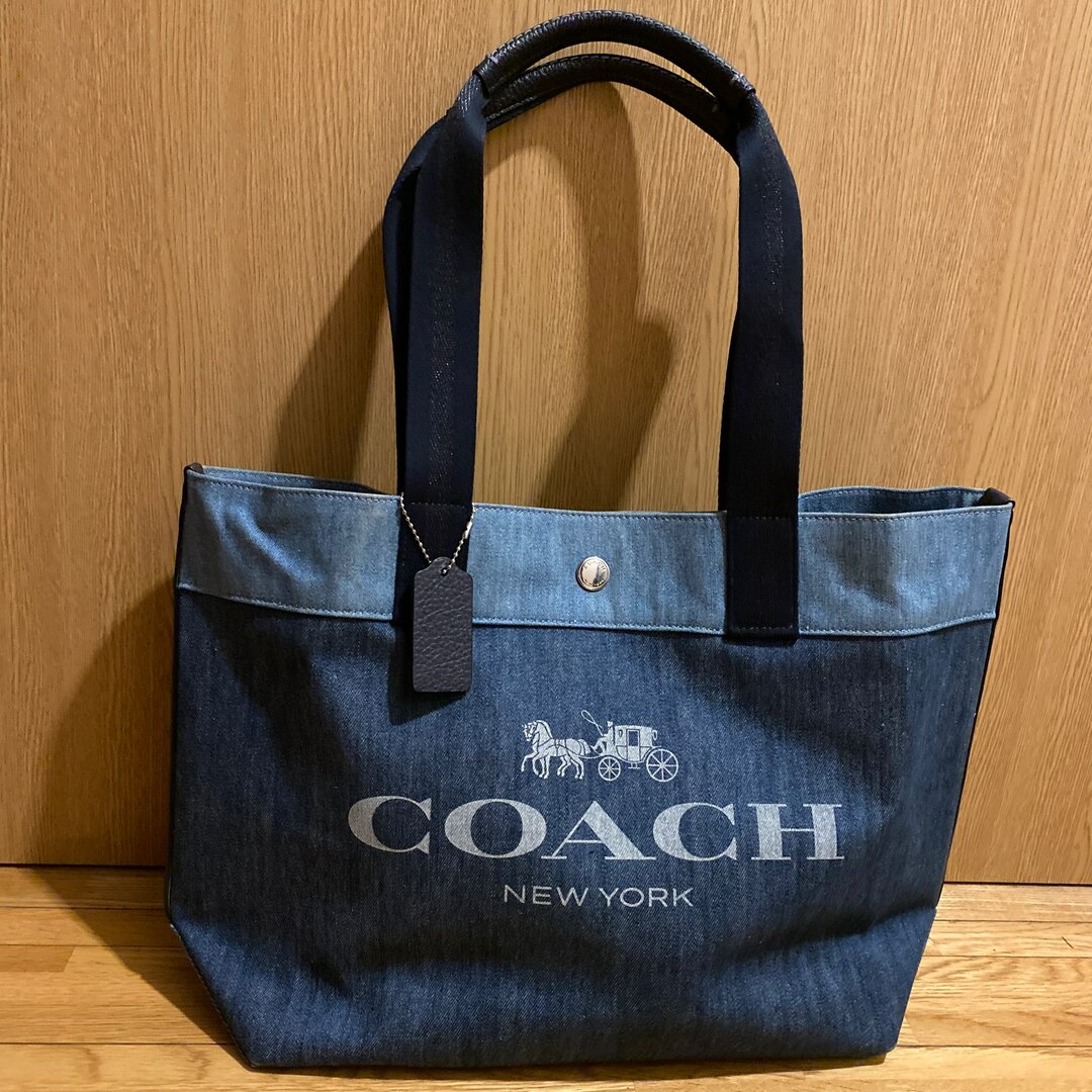 COACH - coach コーチ デニム トートバッグの通販 by 桜｜コーチならラクマ