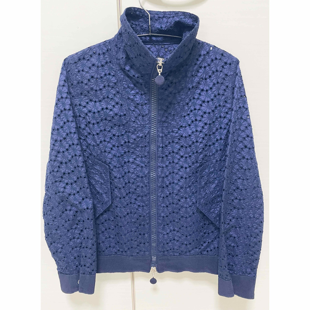 MONCLER モンクレール レース ジャケット アウター ブルゾン ネイビー中古品