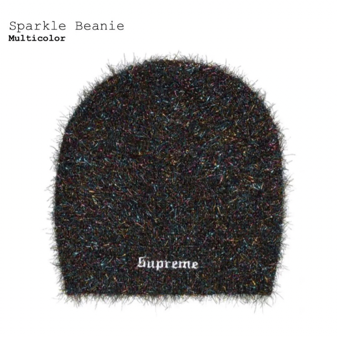 帽子23ss sparkle beanie multi supreme