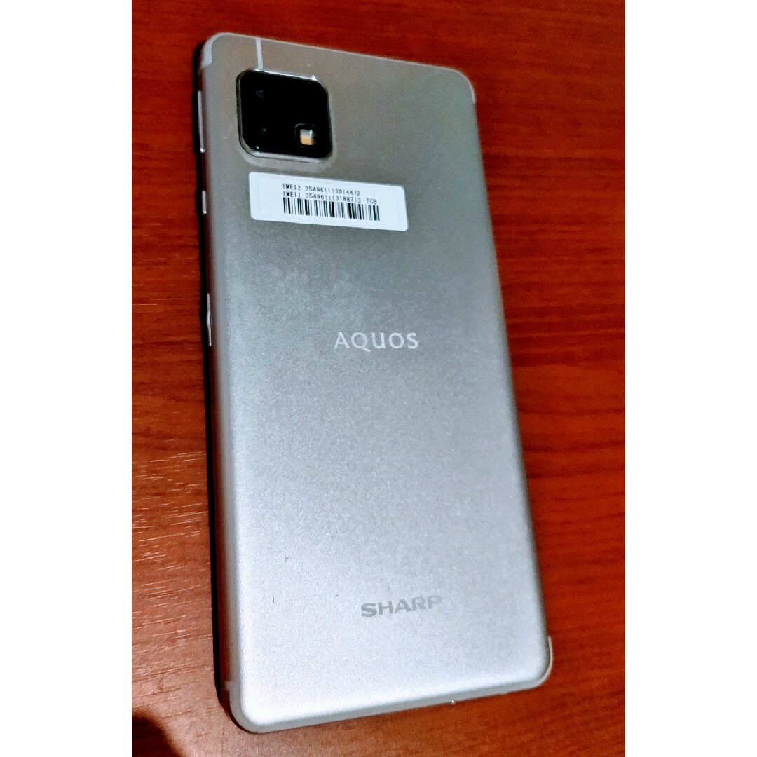 AQUOS sense4 lite　シルバー　美品スマートフォン/携帯電話