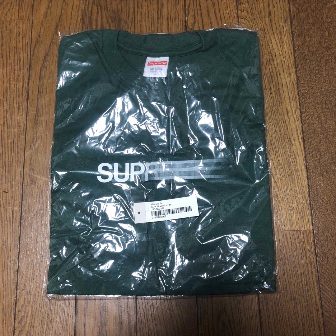 L ブラック Supreme Motion Logo Tee モーションロゴ