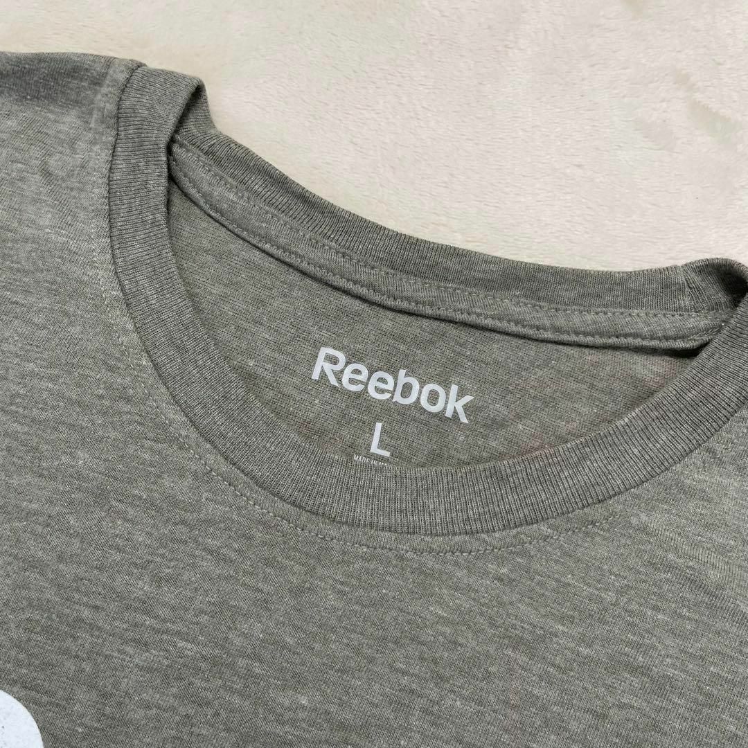 Reebok(リーボック)の極美品✨リーボック　Reebok 半袖　Tシャツ　Lサイズ　モスグリーン メンズのトップス(Tシャツ/カットソー(半袖/袖なし))の商品写真